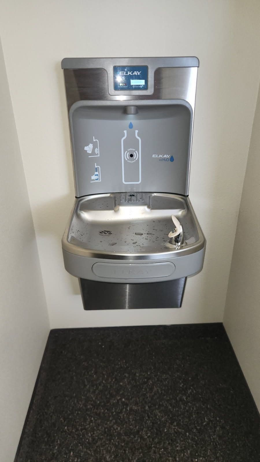 Installing a Sleek Touchless Elkay Water Fountain in Eureka image