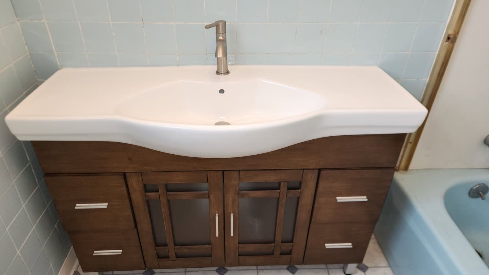 Modern Bathroom Vanity Installed in Arcata image